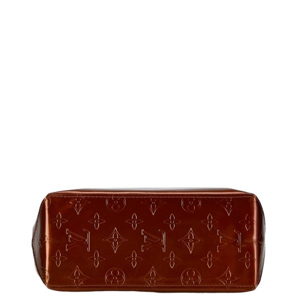 1 0156296 4 Louis Vuitton Monogram Vernis Reid PM M91146 Brown Patent