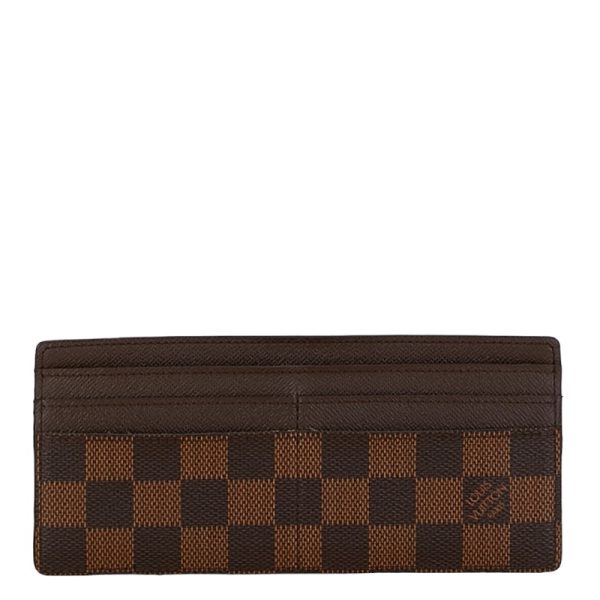 1 0156305 1 Louis Vuitton Damier Portefeuille Long Card Case Brown