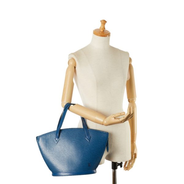 1 0156324 14 Louis Vuitton Epi Saint Jacques Tote M52275 Toledo Blue