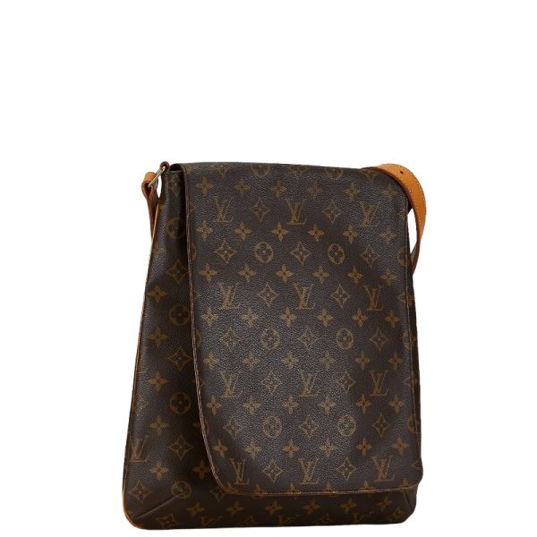 1 0156326 2 Louis Vuitton Monogram Musette Shoulder Bag M51256 Brown