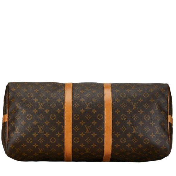 1 0156327 5 Louis Vuitton Monogram Keepall Bandouliere 55 Bag M41414 Brown