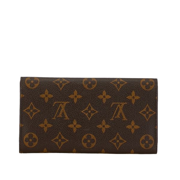 1 0156330 3 Louis Vuitton Monogram Porte Tresor Long Wallet M61215 Brown