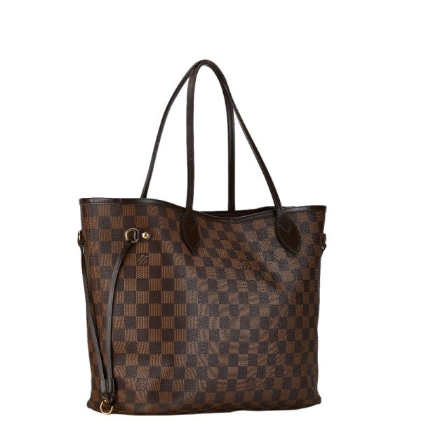 1 0156331 2 Louis Vuitton Damier Neverfull MM shoulder bag N51105 brown