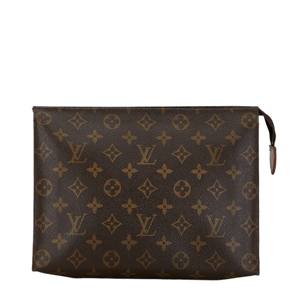 1 0156348 1 Louis Vuitton Monogram Posh Toilette Shoulder Bag M46037 Brown PVC Leather