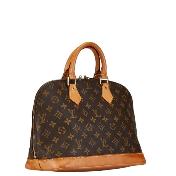 1 0156455 2 Louis Vuitton Monogram Alma PM Handbag M51130 Brown