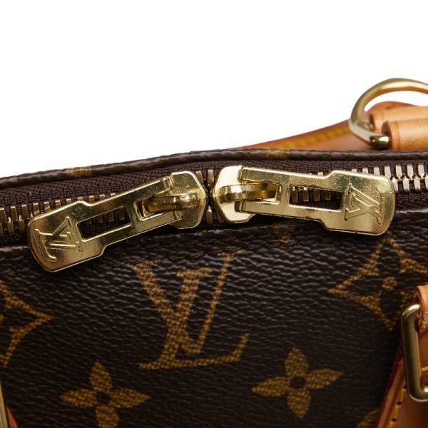 1 0156455 5 Louis Vuitton Monogram Alma PM Handbag M51130 Brown