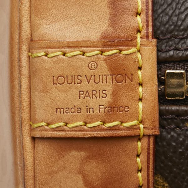 1 0156455 7 Louis Vuitton Monogram Alma PM Handbag M51130 Brown