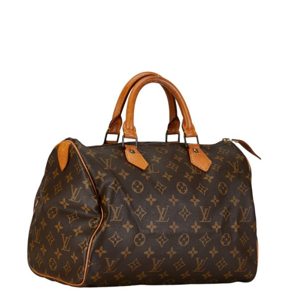 1 0156456 2 Louis Vuitton Monogram Speedy 30 Handbag M41526 Brown