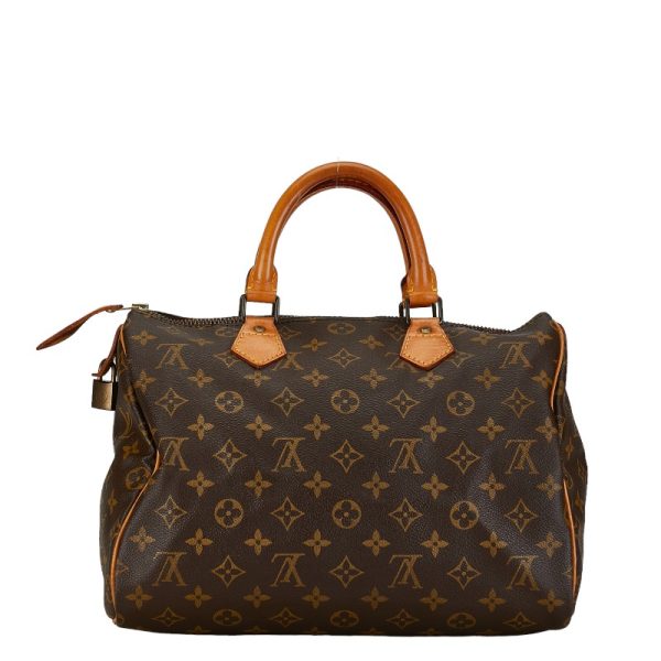 1 0156456 3 Louis Vuitton Monogram Speedy 30 Handbag M41526 Brown