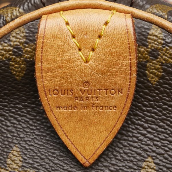 1 0156456 8 Louis Vuitton Monogram Speedy 30 Handbag M41526 Brown