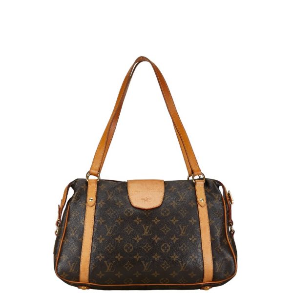 1 0157157 3 Louis Vuitton Monogram Stressa PM Shoulder Bag M51186 Brown