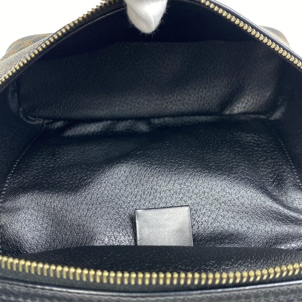 1000075142918 16 Celine Macadam Coated Canvas Vanity Bag Brown Black