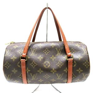 100302040aa00014 1 Louis Vuitton V Tote BB Monogram 2Way Bag Brown