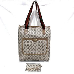 100303190ab00002 1 Louis Vuitton Sac Porochon Monogram 2WAY Bag Brown