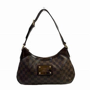 100303210ae00045 1 Louis Vuitton Damier Aubergine Canvas Shoulder Bag Brown