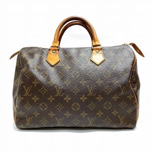 1003033809e00012 1 Louis Vuitton Speedy Mini Boston Bag Leather Brown