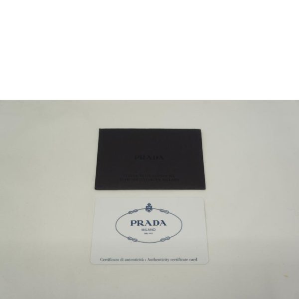 10111 5 PRADA Prada Kanapa Logo Denim Pouch Bag Black