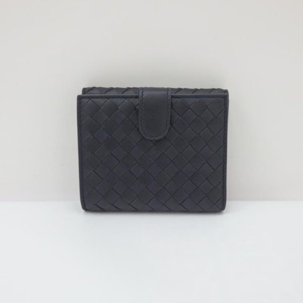 10139 2 Bottega Veneta Intrecciato Mini Wallet Black