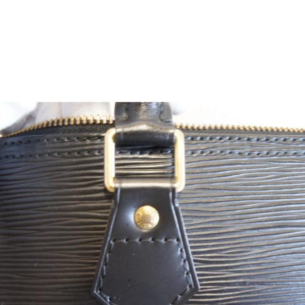 10150 9 Louis Vuitton Speedy 30 Epi Handbag Black