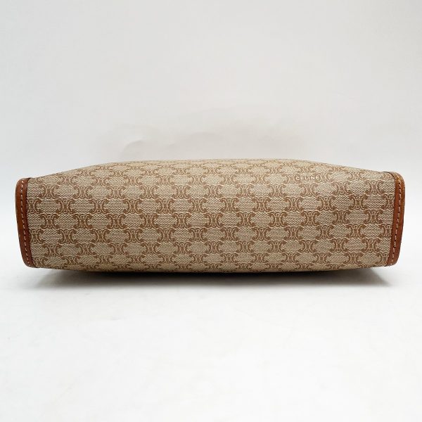 1017004016042 2 Celine Macadam Beige Brown Clutch