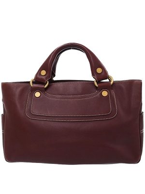 1018198000015 Celine Macadam Blason Leather Mini Bag Brown