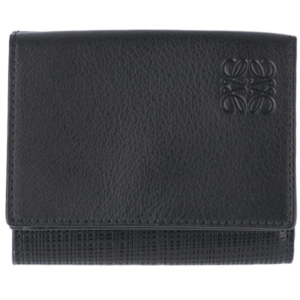 10188s2600391100 1 LOEWE Trifold Wallet Black