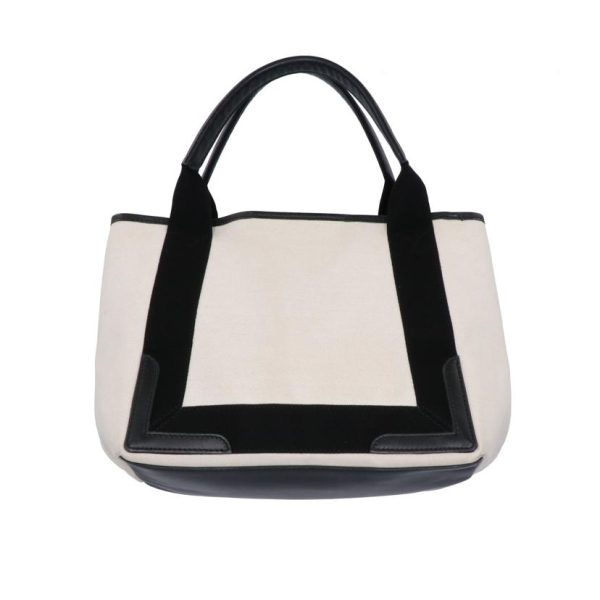 10231 2 Balenciaga Cabas Canvas Solid Tote Bag Off White