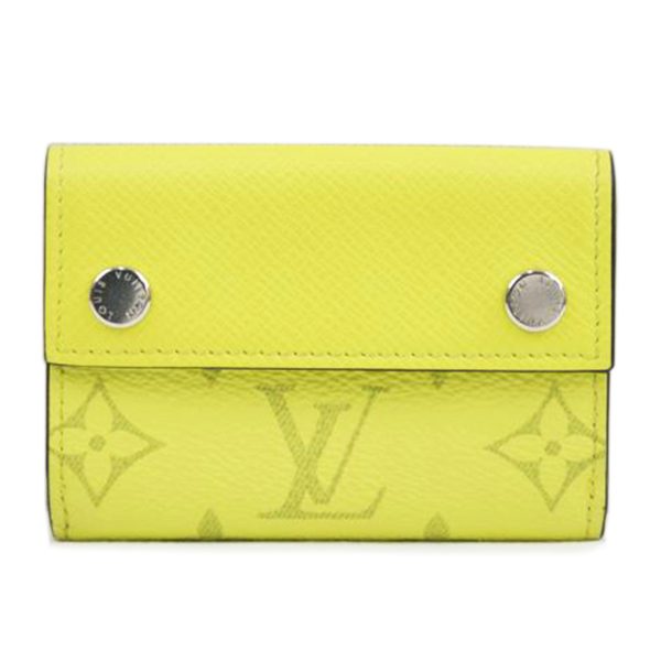 10244 1 Louis Vuitton Discovery Compact Wallet Monogram Jaune