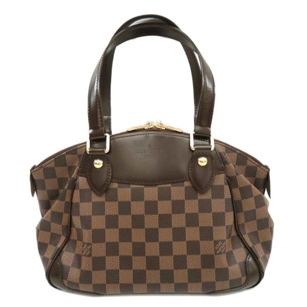 10245 1 Louis Vuitton Verona Damier Satchel Bag Brown