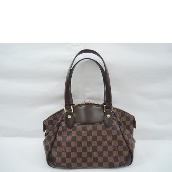 10245 2 Louis Vuitton Verona Damier Satchel Bag Brown