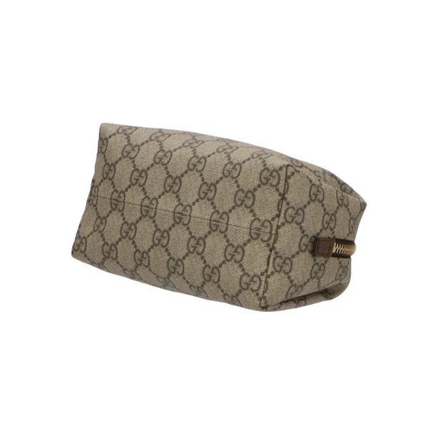 10255 4 Gucci GG Supreme Pouch Beige