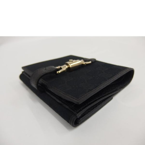 10273 3 Gucci GG Canvas Jackie Wallet