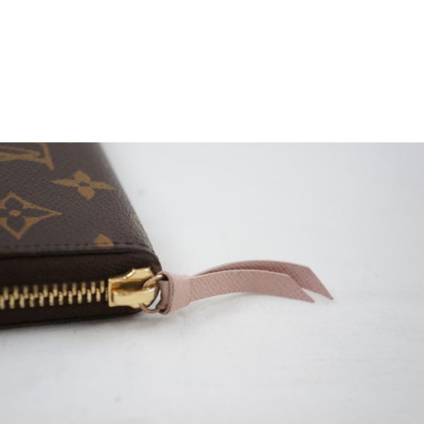 10282 9 Louis Vuitton Portefeuil Clemence Monogram Rose Ballerine