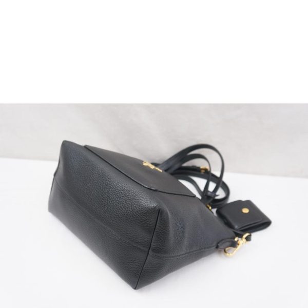 10317 5 PRADA Prada Vitello 2WAY Shoulder Bag Black