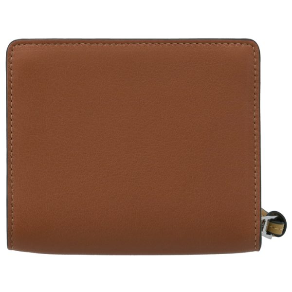 10354z4100247658 2 LOEWE Anagram Compact Zip Wallet Brown