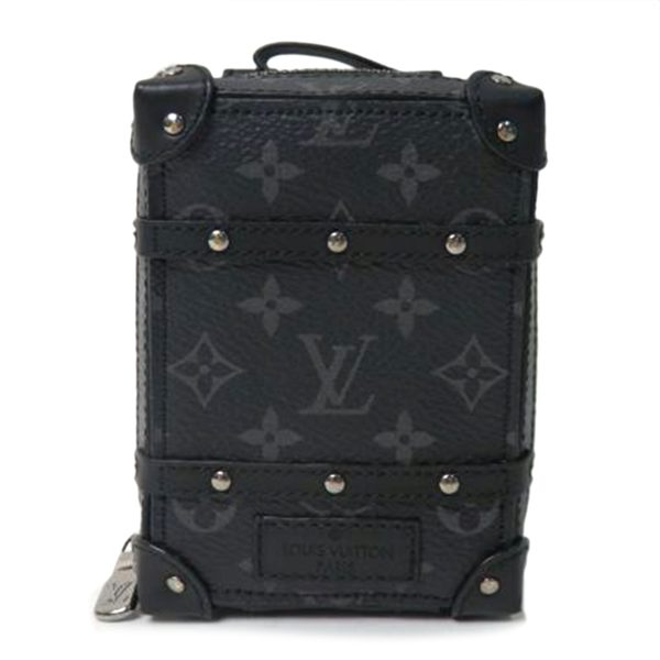 10364 1 Louis Vuitton Portocle Backpack Trunk Bag Charm Monogram Eclipse