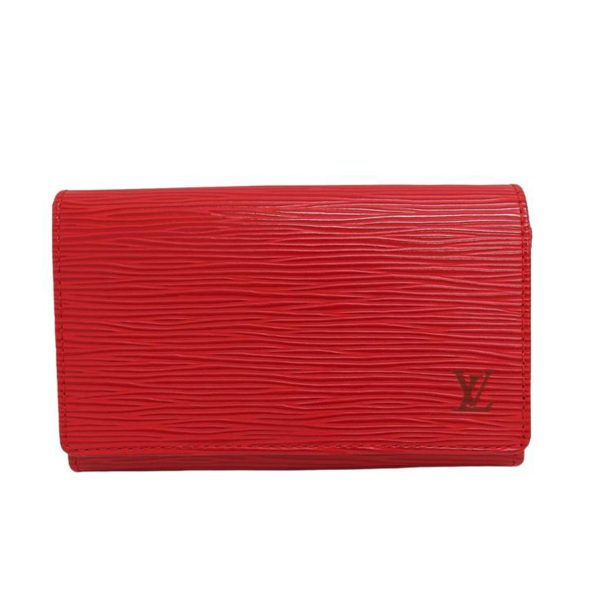 10368 1 Louis Vuitton Portomone Vietresor Epi Wallet Castilian Red