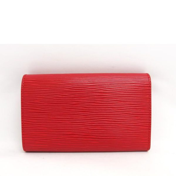 10368 2 Louis Vuitton Portomone Vietresor Epi Wallet Castilian Red