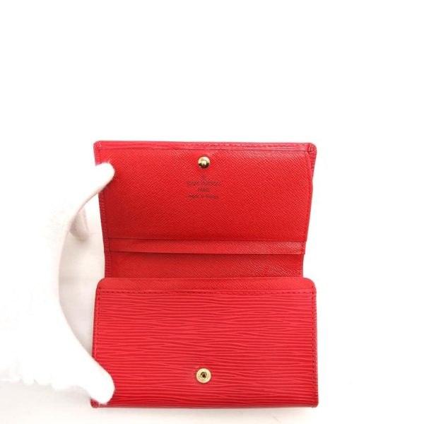 10368 4 Louis Vuitton Portomone Vietresor Epi Wallet Castilian Red