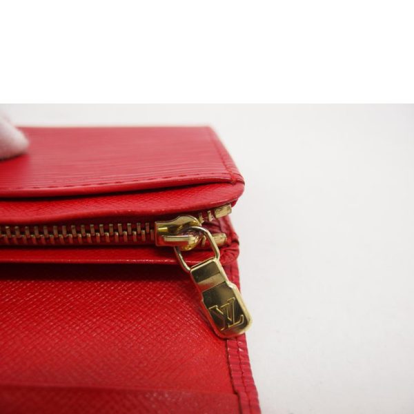 10368 8 Louis Vuitton Portomone Vietresor Epi Wallet Castilian Red