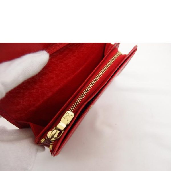 10368 9 Louis Vuitton Portomone Vietresor Epi Wallet Castilian Red