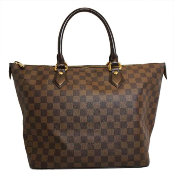 10372 1 Louis Vuitton Saleya MM Damier Handbag Ebene Brown