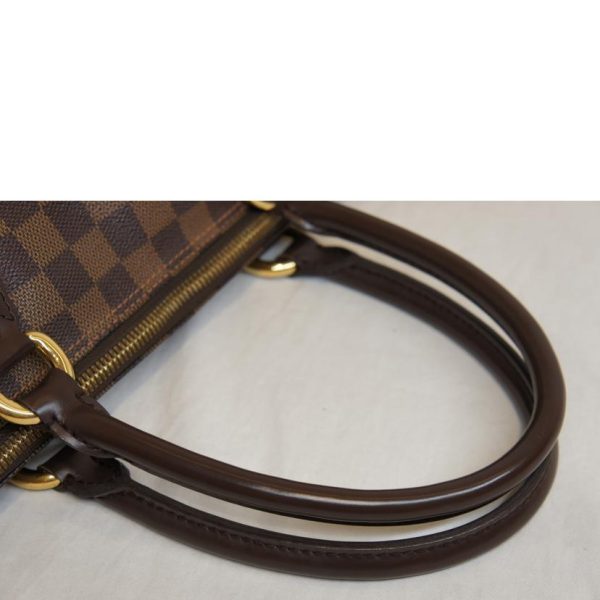 10372 4 Louis Vuitton Saleya MM Damier Handbag Ebene Brown