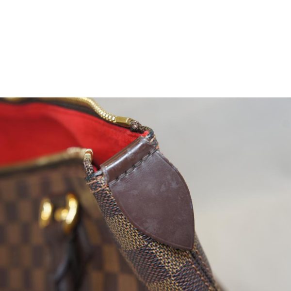 10372 6 Louis Vuitton Saleya MM Damier Handbag Ebene Brown