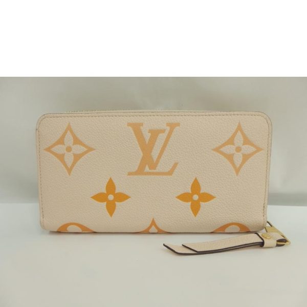 10374 2 Louis Vuitton Zippy Wallet Saffron Crème Wallet