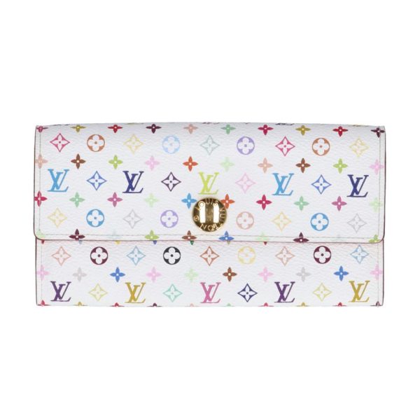 10400 1 Louis Vuitton Sarah Wallet Monogram Multicolor White