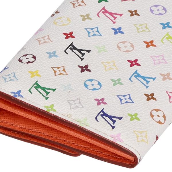 10400 8 Louis Vuitton Sarah Wallet Monogram Multicolor White