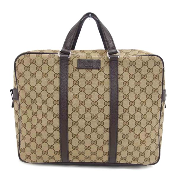 10436 1 Gucci GG Canvas 2 Way Briefcase