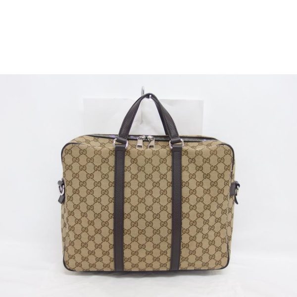 10436 2 Gucci GG Canvas 2 Way Briefcase