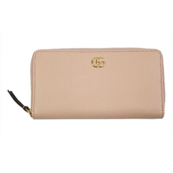 10459 1 GUCCI GG Marmont Round Zipper Wallet